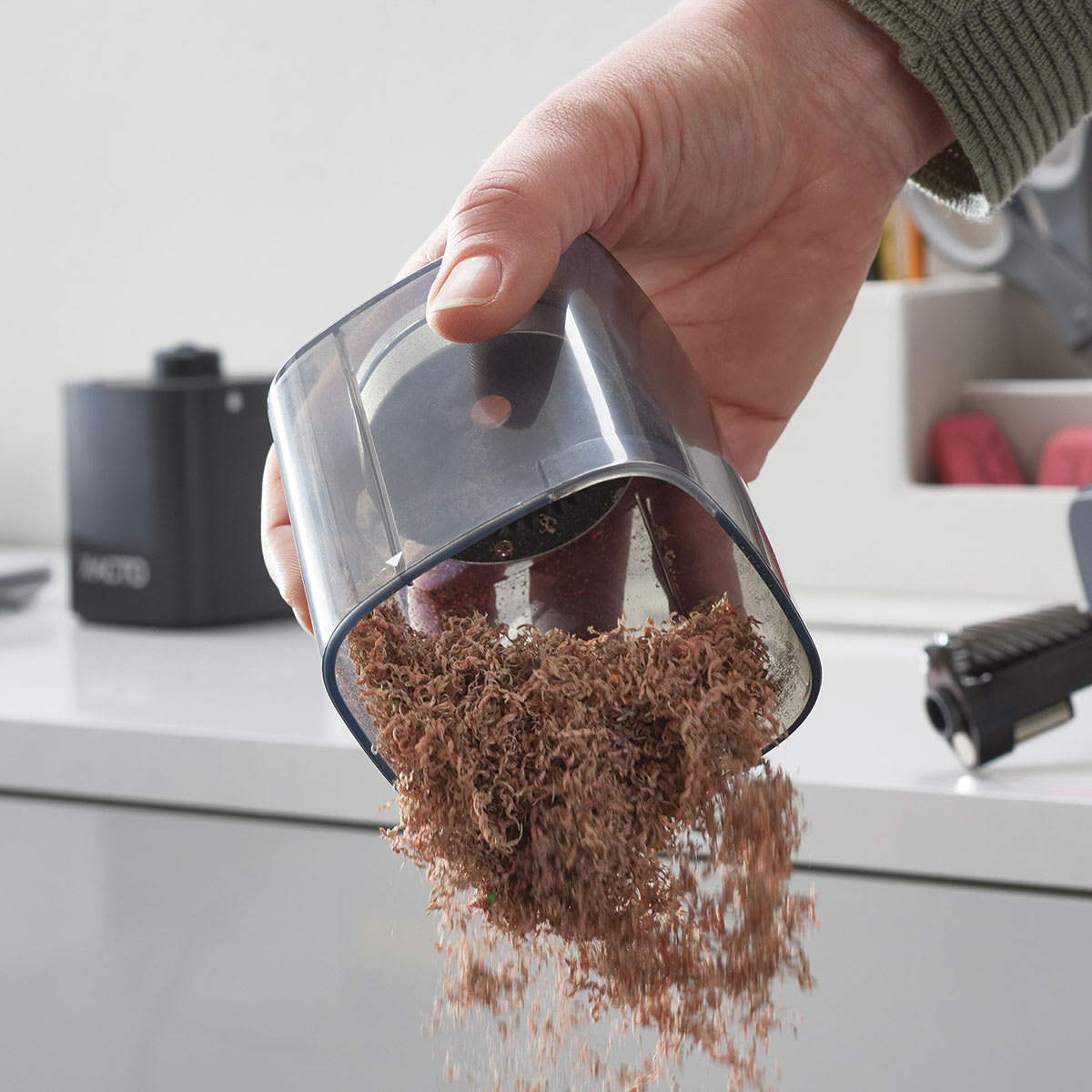 X-Acto Powerhouse Vertical Electric Pencil Sharpener (Emptying shavings canister)
