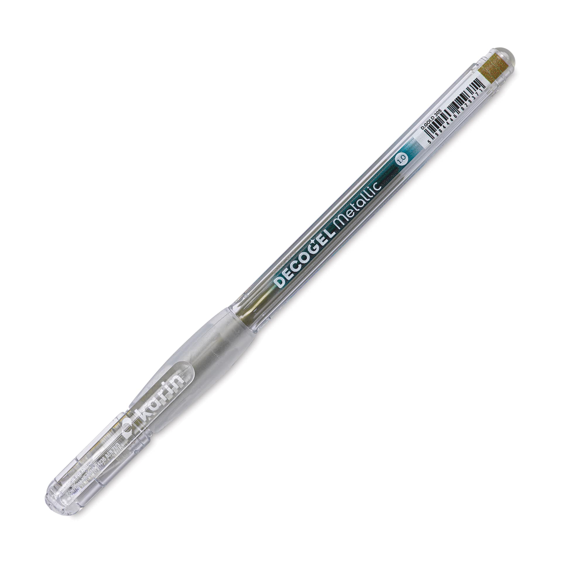 Karin DecoGel Metallic Pen - 305, D. Gold, cap on