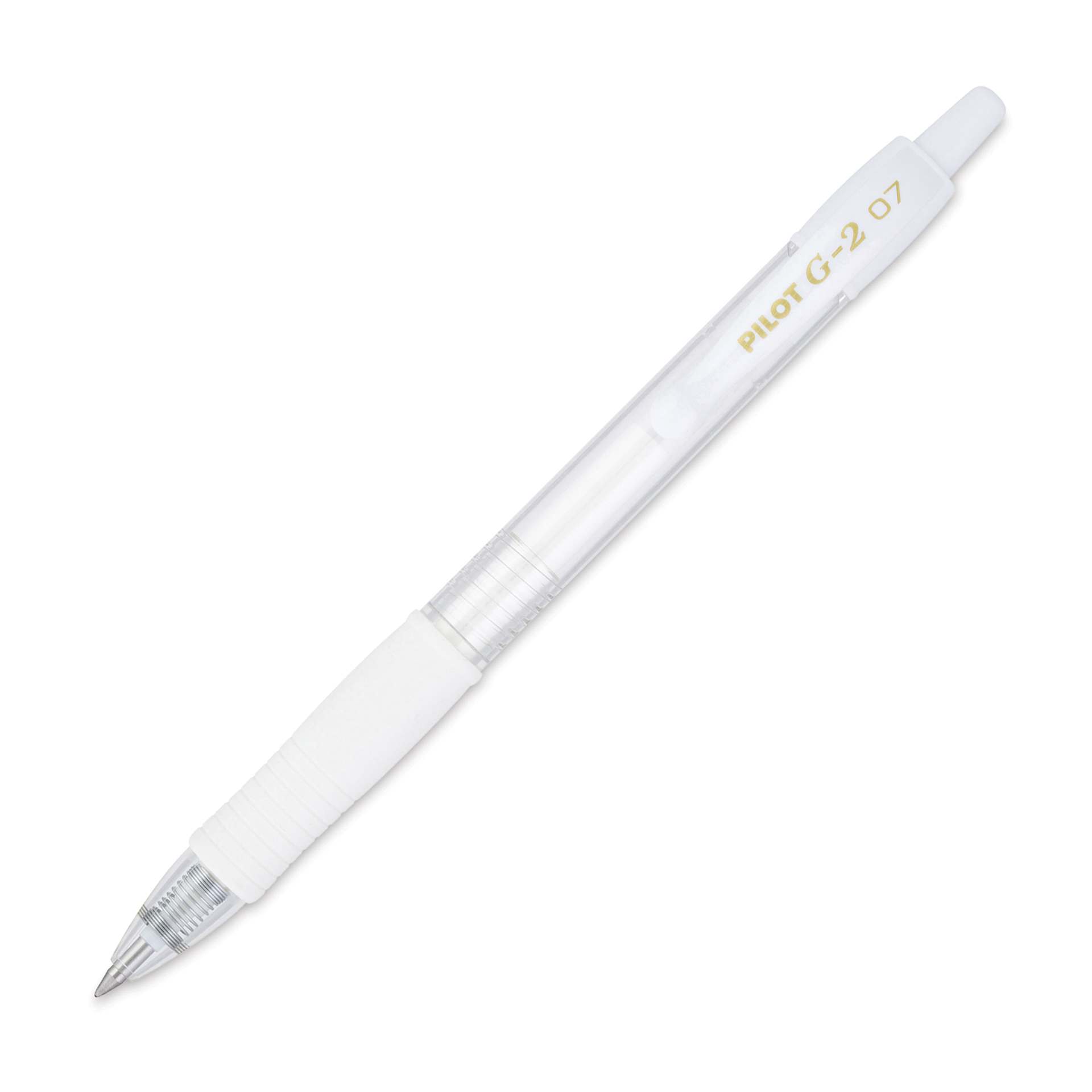 Pilot G2 Gel Pen - .7 mm, Pastel White, Fine | BLICK Art Materials