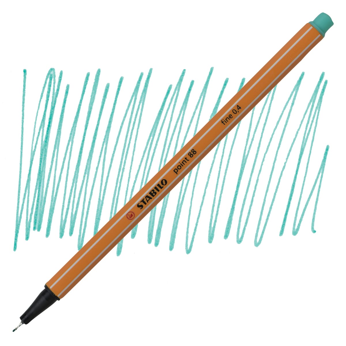 Stabilo Point 88 Fineliner Pen - Ice Green pen and swatch