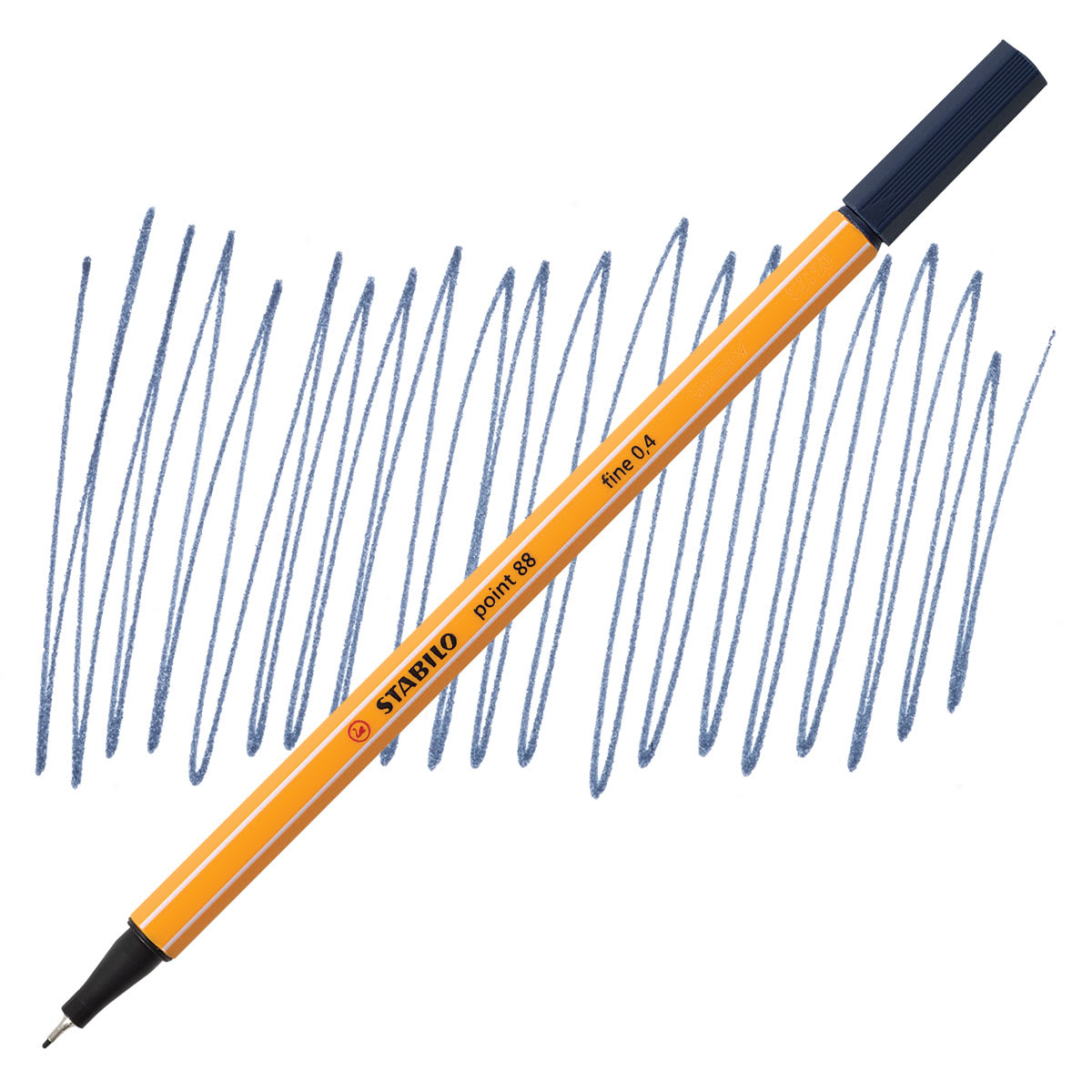 Stabilo Point 88 Fineliner Pen - Payne's Gray pen and swatch