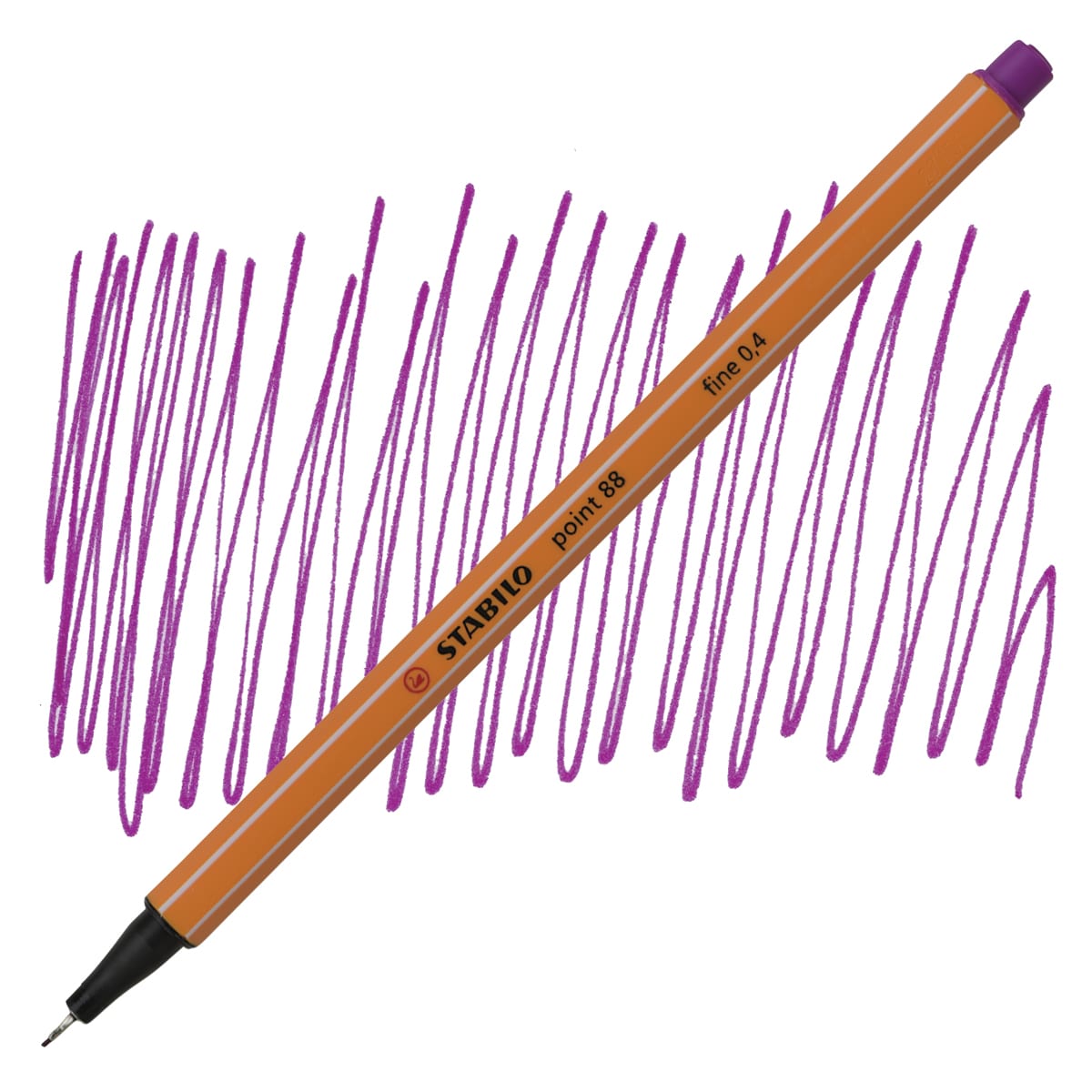 Stabilo Point 88 Fineliner Pen - Lilac pen and swatch