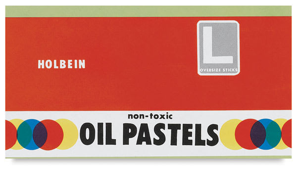 Holbein Academic Oil Pastel Sets - Top view of closed package of 12