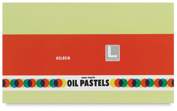 Holbein Academic Oil Pastel Sets - Top view of closed package of 48