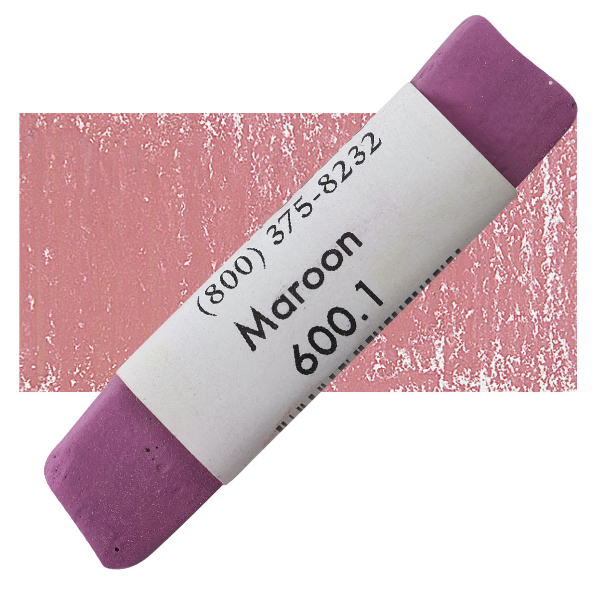 Great American Handmade Pastel - Maroon 1, 600.1 pastel and swatch