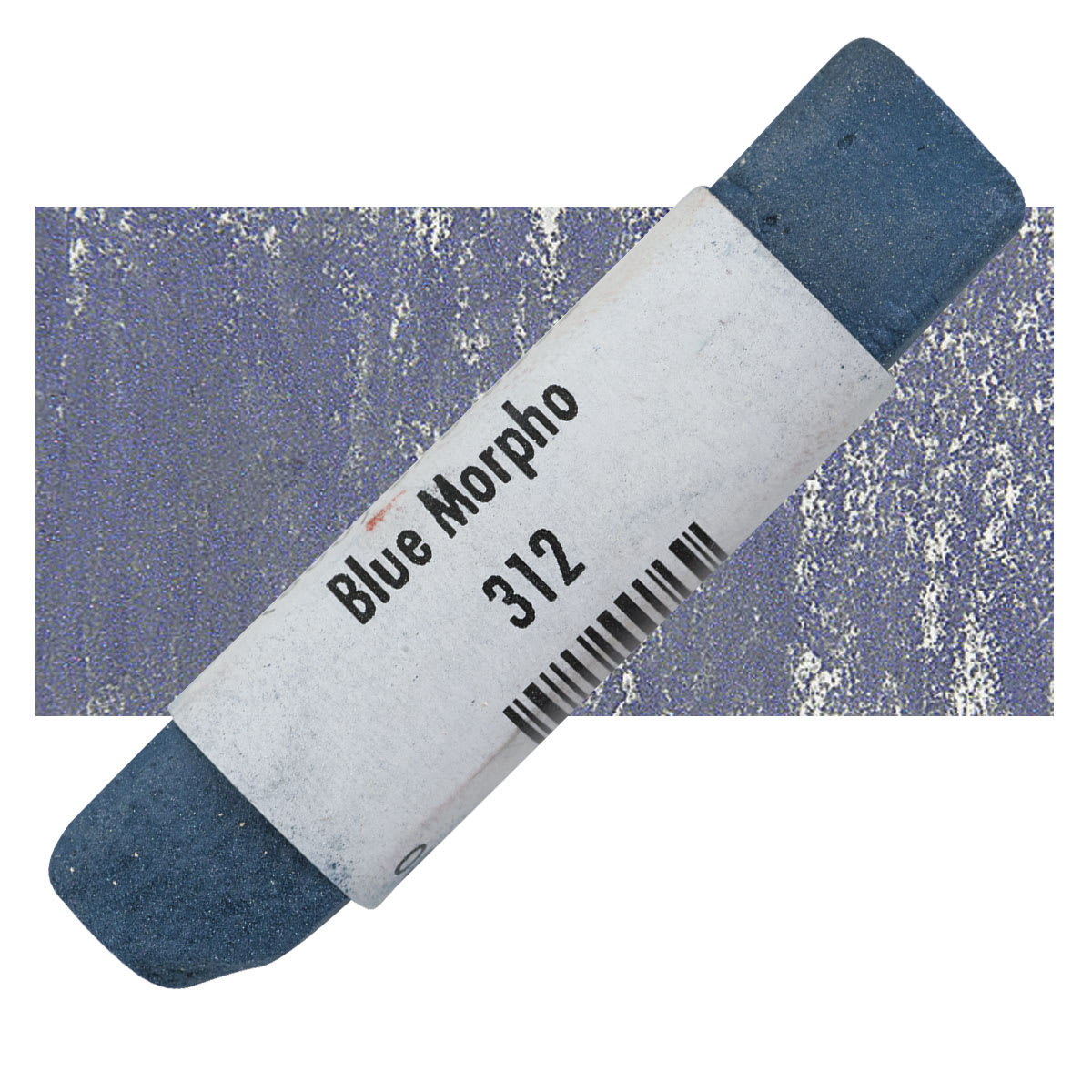 Great American Handmade Pastel - Pearlescent Blue Morpho, 312 pastel and swatch