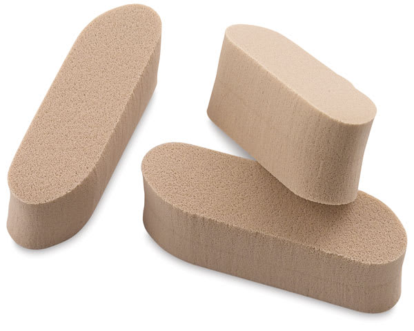 PanPastel Sofft Sponges - Art Sponge Bar, Round, Pkg of 3