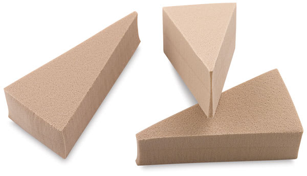 PanPastel Sofft Sponges - Art Sponge Bar, Wedge, Pkg of 3