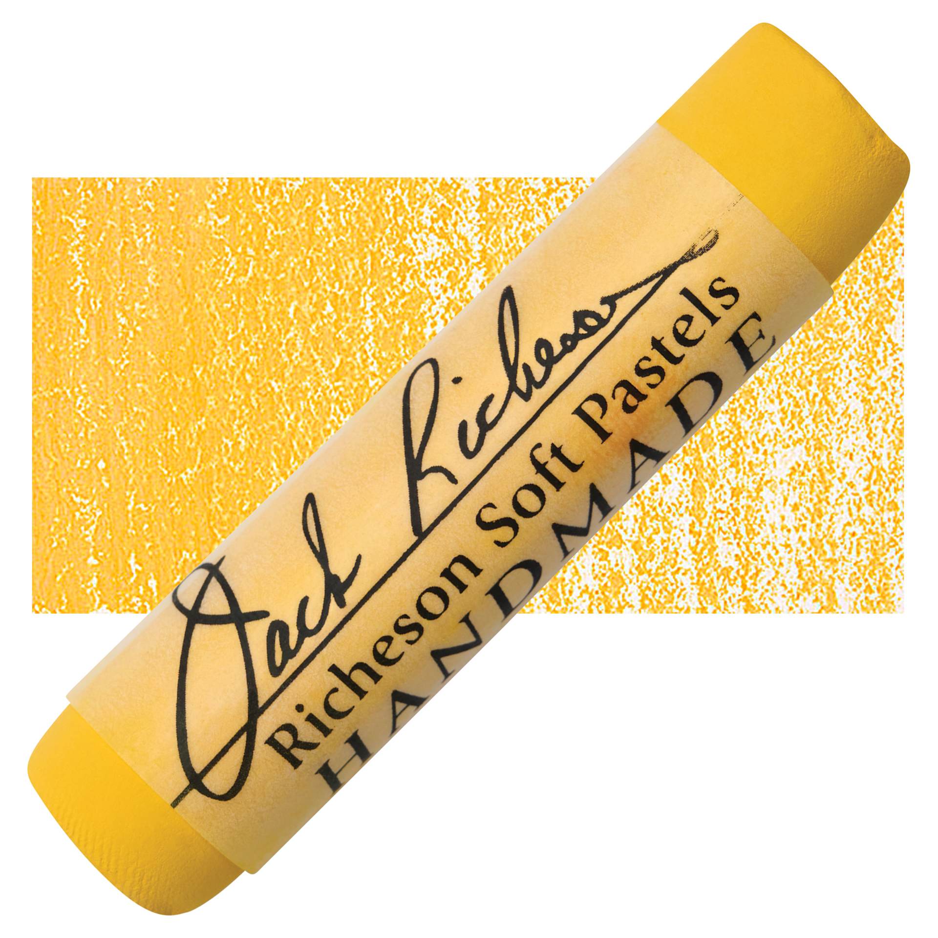 Richeson Handmade Soft Pastel - Yellow 74 pastel and swatch