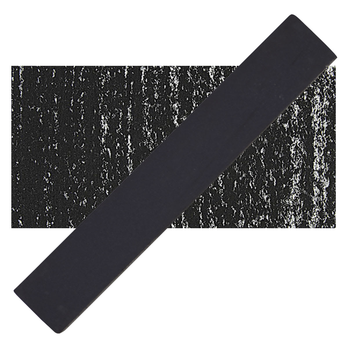 Holbein Artists' Soft Pastel - Black 1 pastel and swatch