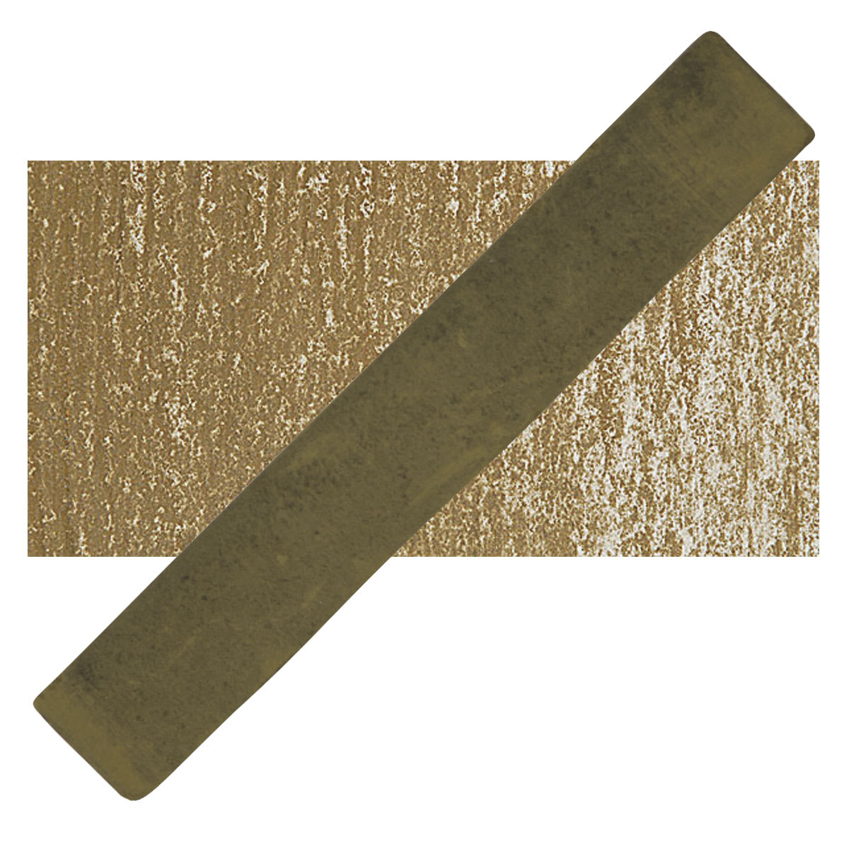 Holbein Artists' Soft Pastel - Olive Brown Dark 2 pastel and swatch
