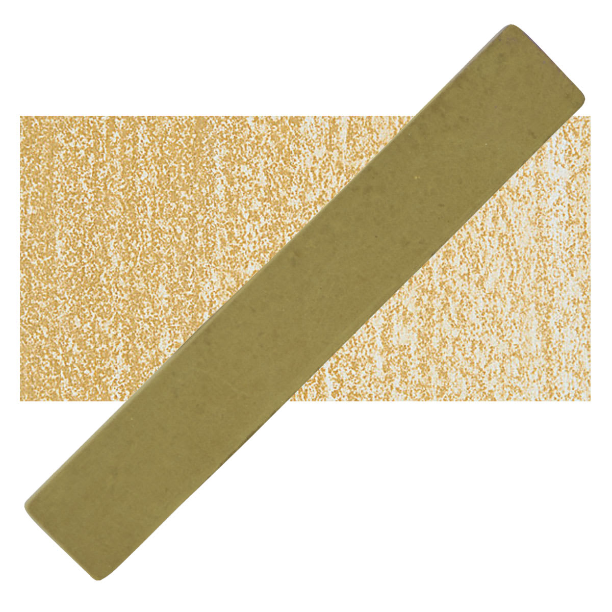 Holbein Artists' Soft Pastel - Olive Brown 2 pastel and swatch