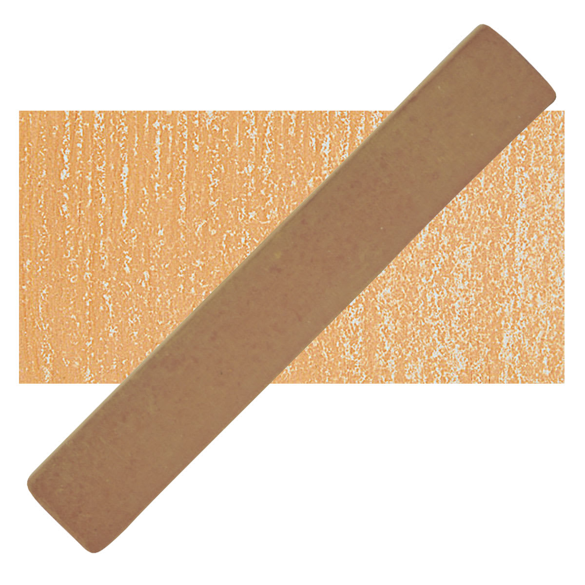 Holbein Artists' Soft Pastel - Raw Sienna 2 pastel and swatch