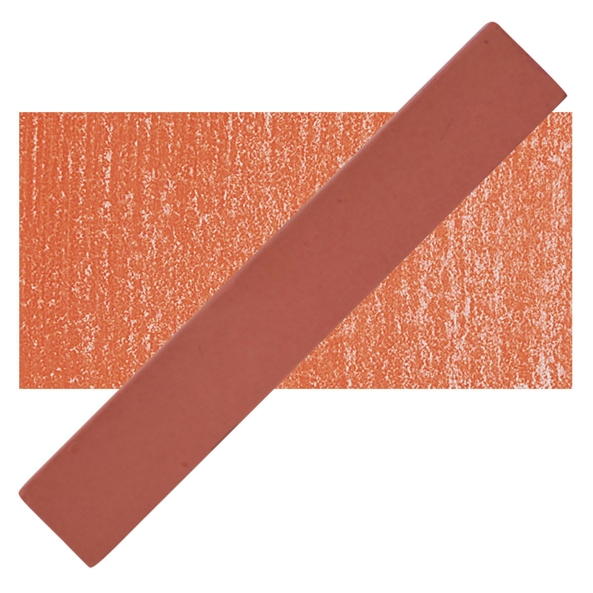 Holbein Artists' Soft Pastel - Vermilion 2 pastel and swatch