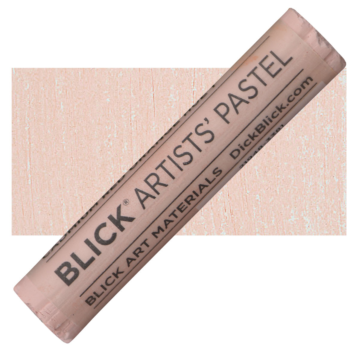Blick Artists' Soft Pastel - Cadmium Red Orange Hue 1 pastel and swatch