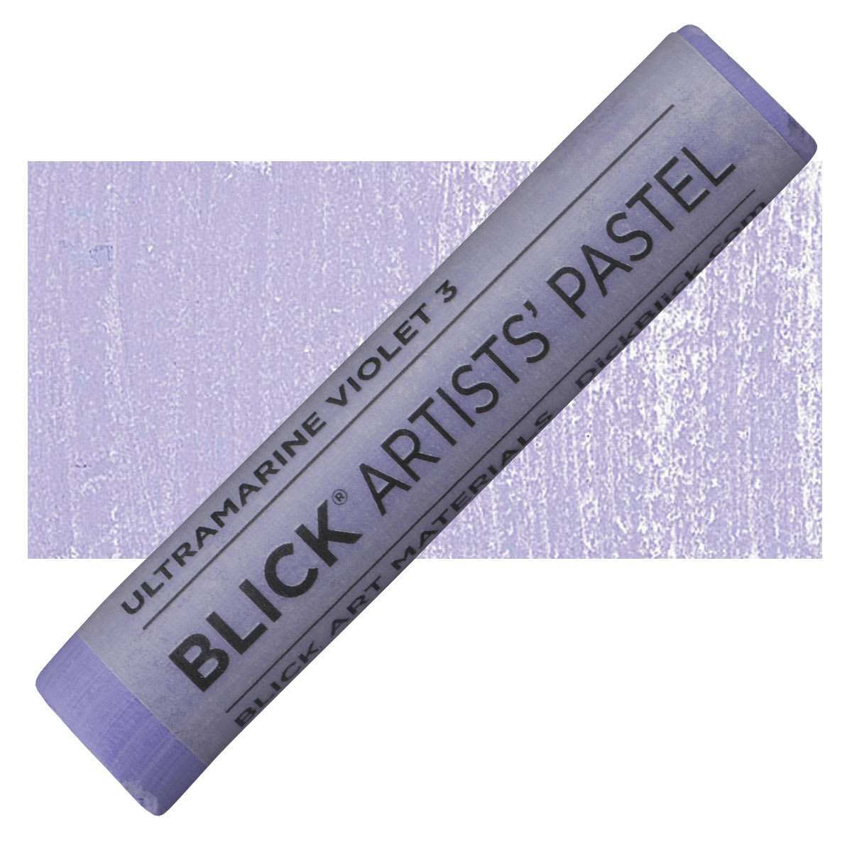 Blick Artists' Soft Pastel - Ultramarine Violet 3 pastel and swatch