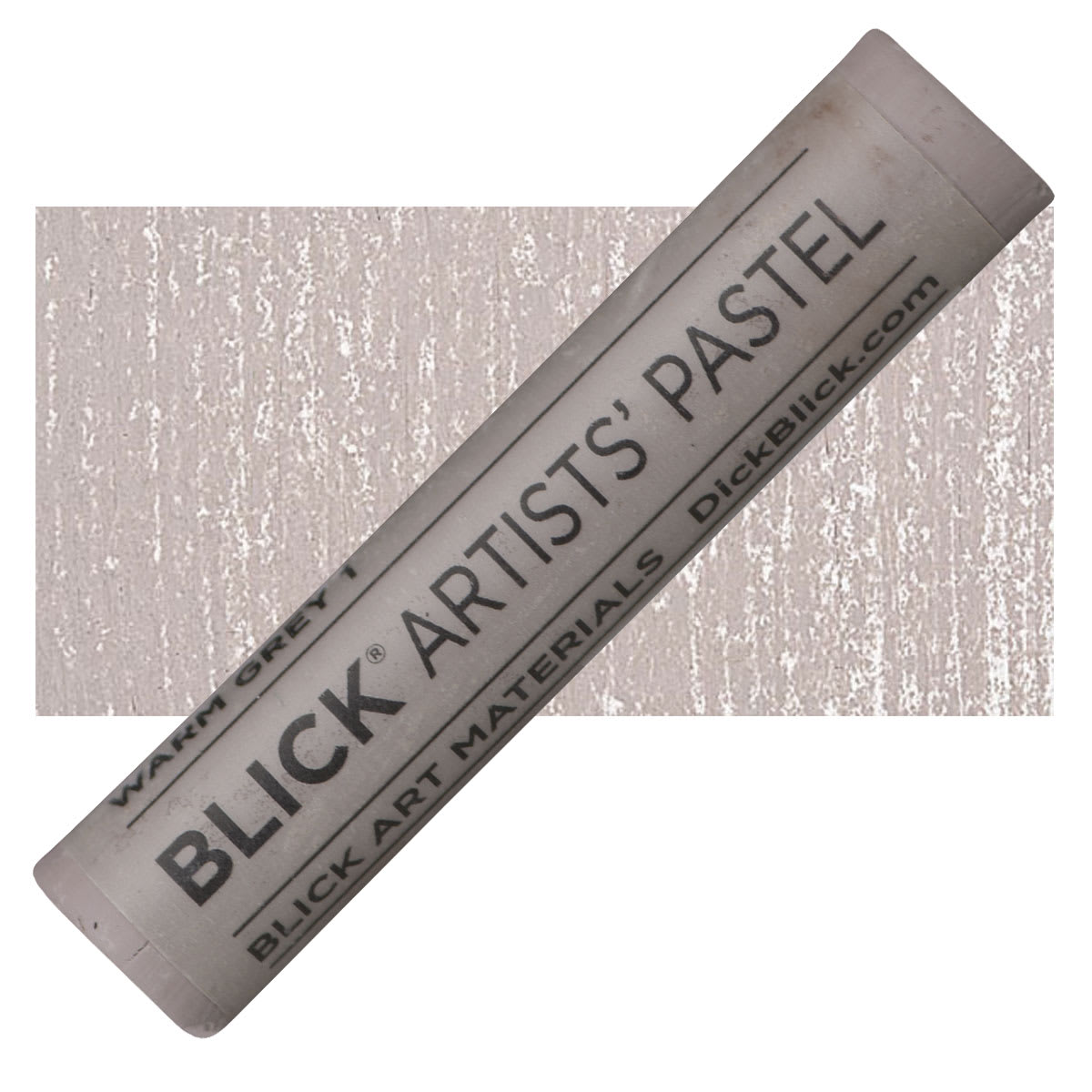 Blick Artists' Soft Pastel - Warm Gray 1 pastel and swatch