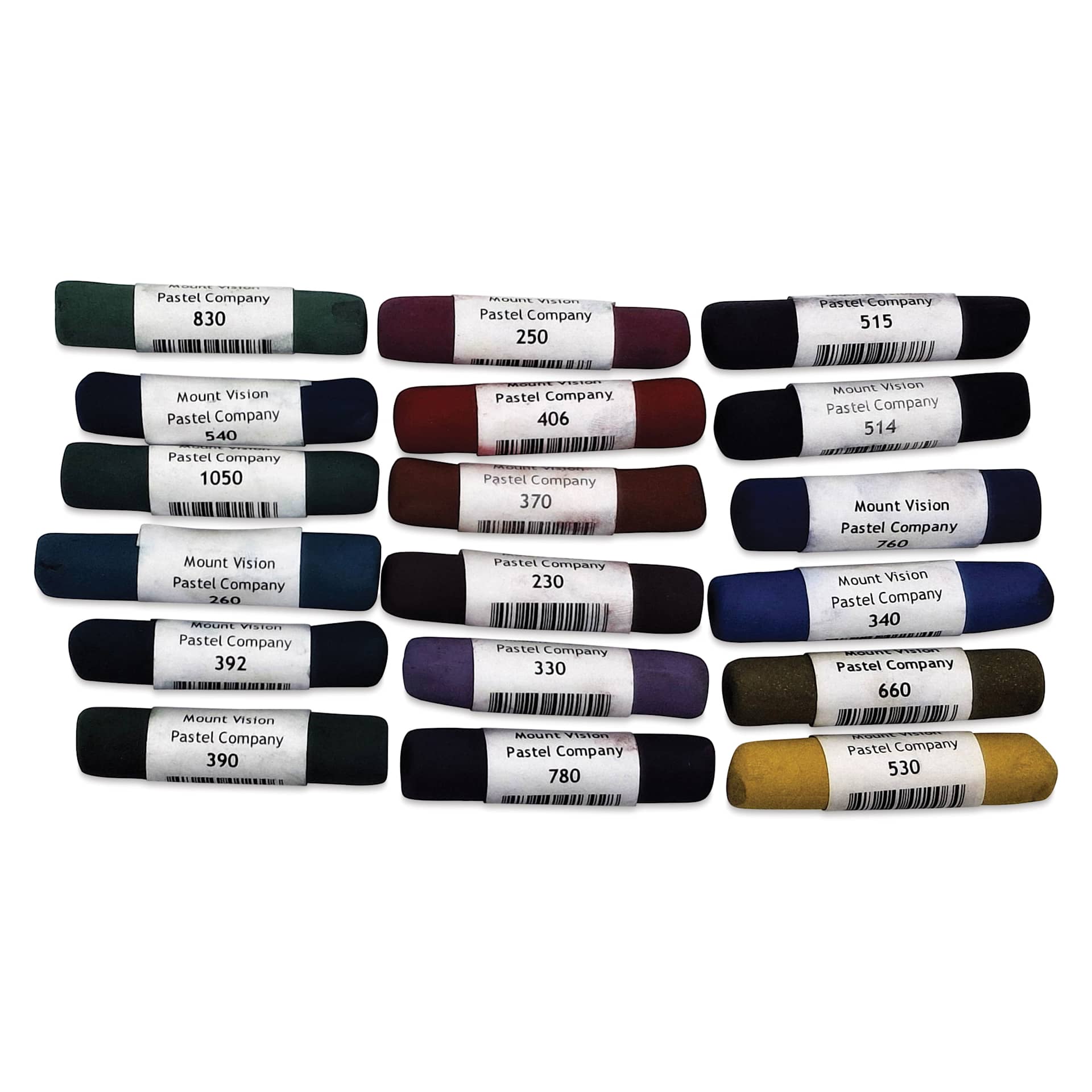 Mount Vision Soft Pastel Set - Dark, Set of 18