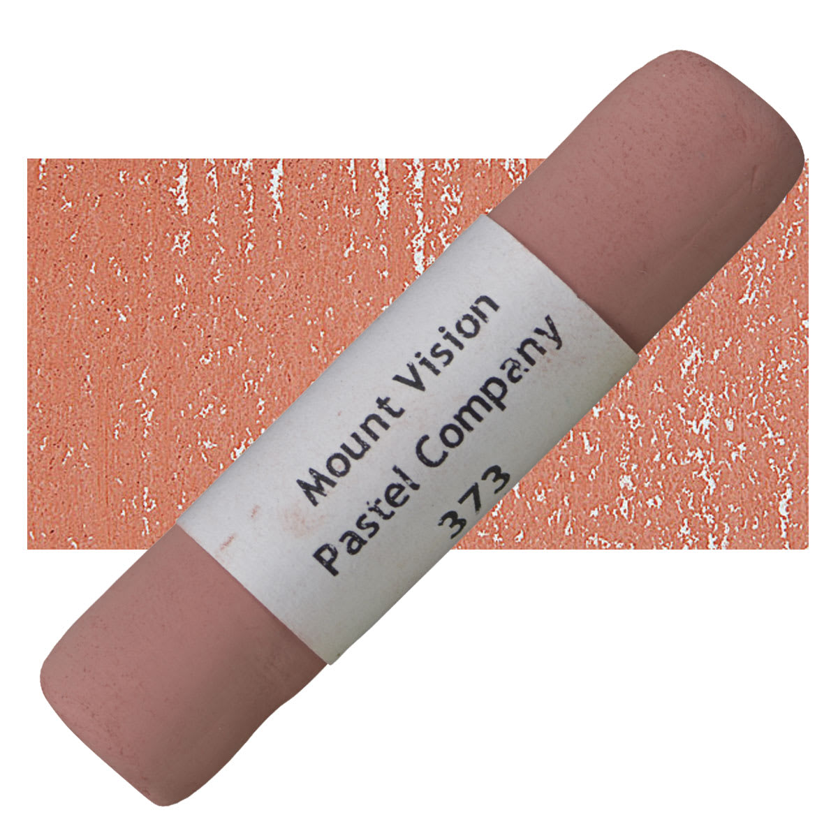 Mount Vision Handmade Pastel - Brick Red 373 pastel and swatch