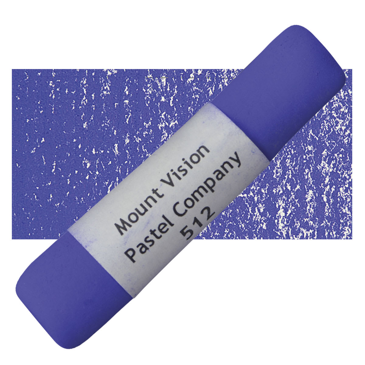 Mount Vision Handmade Pastel - Dark Blue (Purple) 512 pastel and swatch