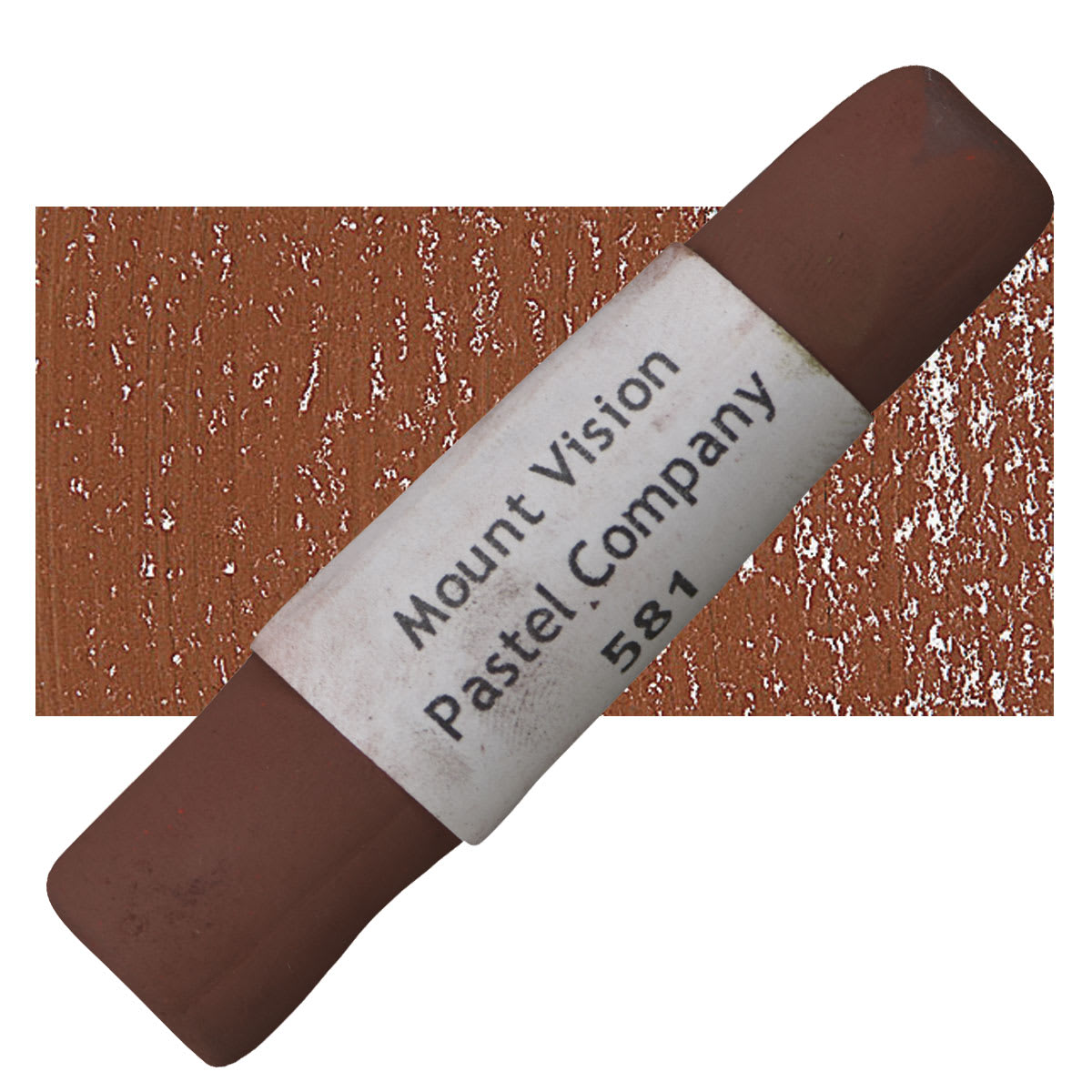 Mount Vision Handmade Pastel - Dark Brown 581 pastel and swatch