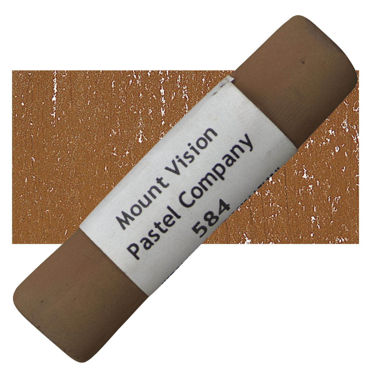 Mount Vision Handmade Pastel - Dark Brown 584 pastel and swatch