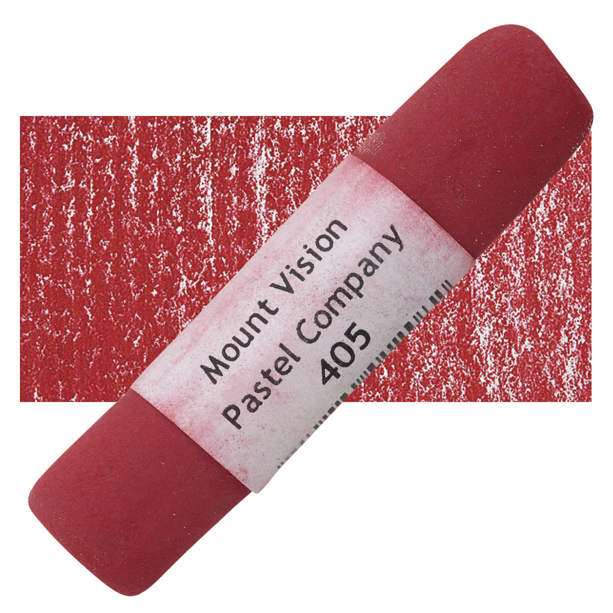 Mount Vision Handmade Pastel - Reddish Orange 405 pastel and swatch