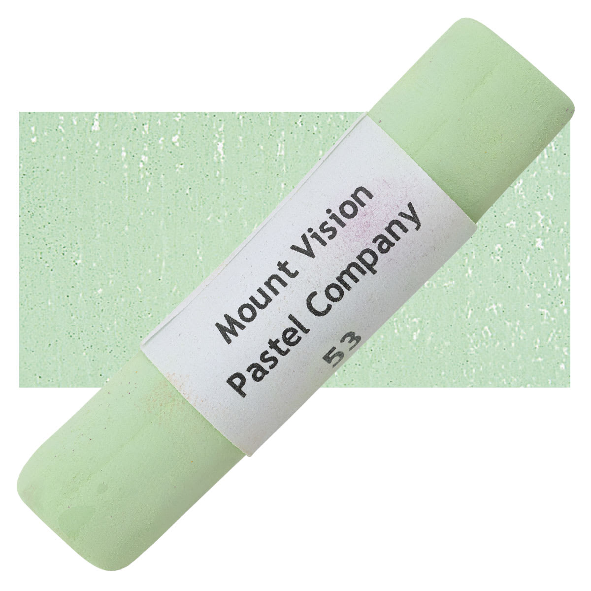Mount Vision Handmade Pastel - Soft Chromium Oxide 53 pastel and swatch