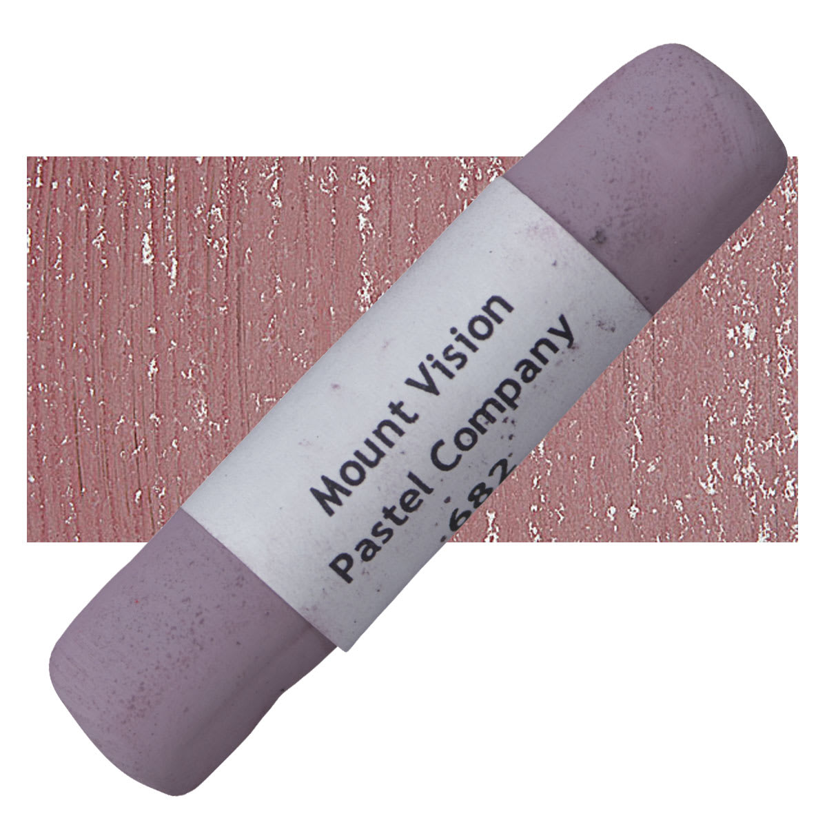 Mount Vision Handmade Pastel - Thunderstorm Red 682 pastel and swatch