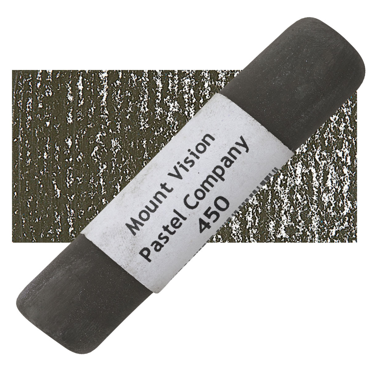 Mount Vision Handmade Pastel - Warm Gray 450 pastel and swatch