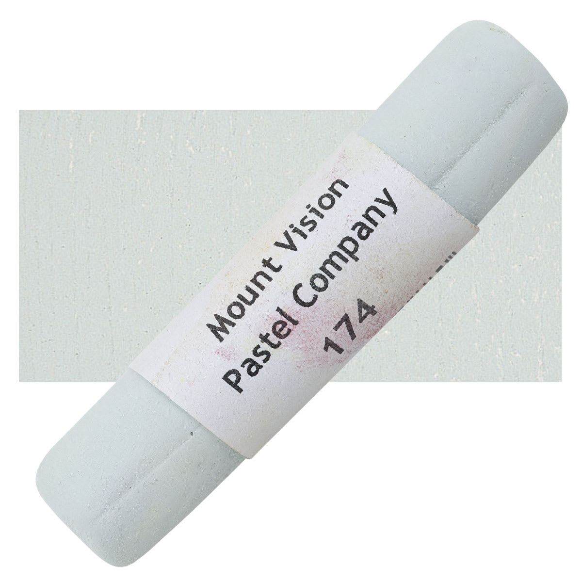Mount Vision Handmade Pastel - Warm Greenish Gray 174 pastel and swatch