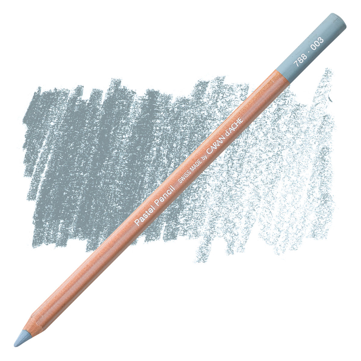 Caran d'Ache Pastel Pencil - Light Gray pencil and swatch