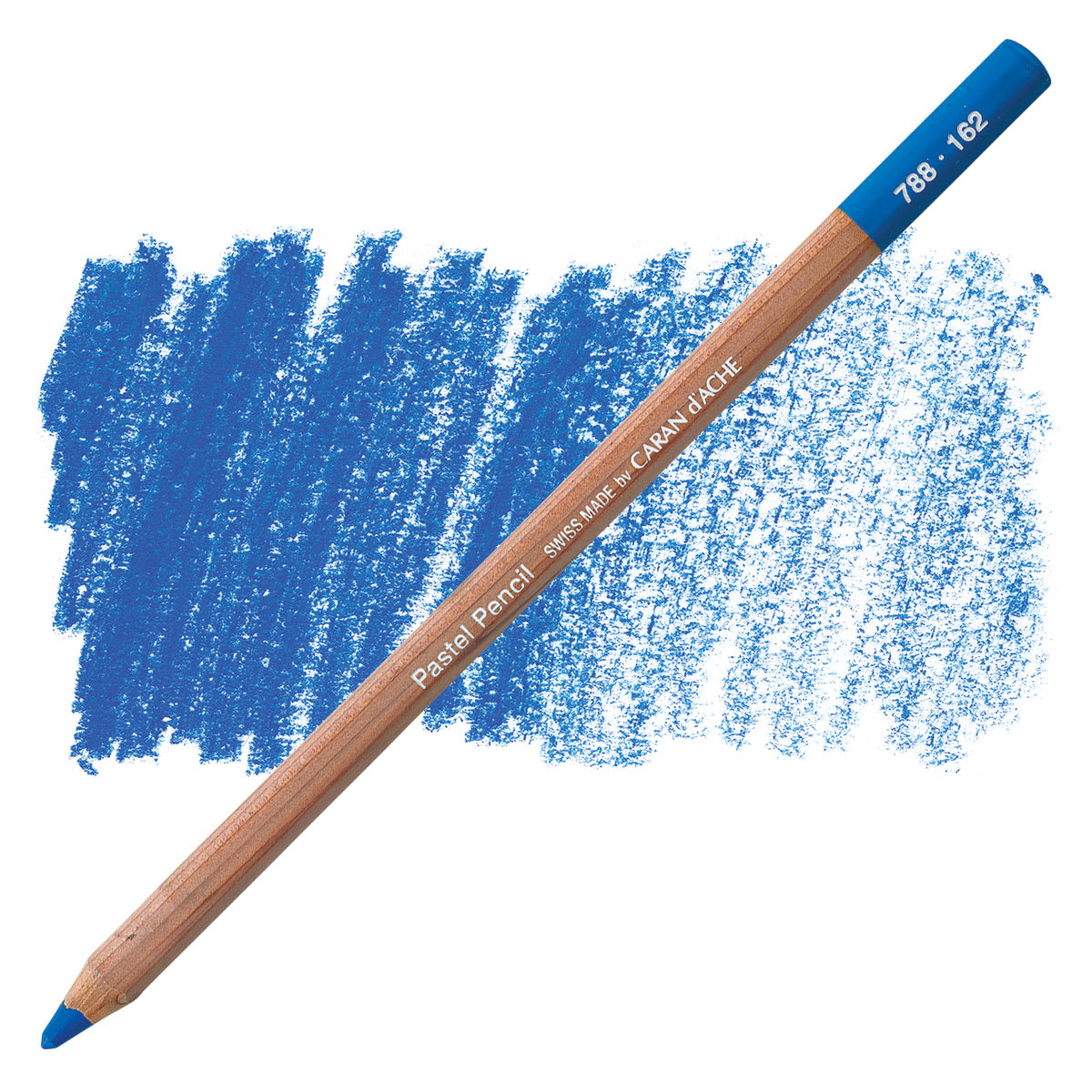 Caran d'Ache Pastel Pencil - Phthalo Blue pencil and swatch
