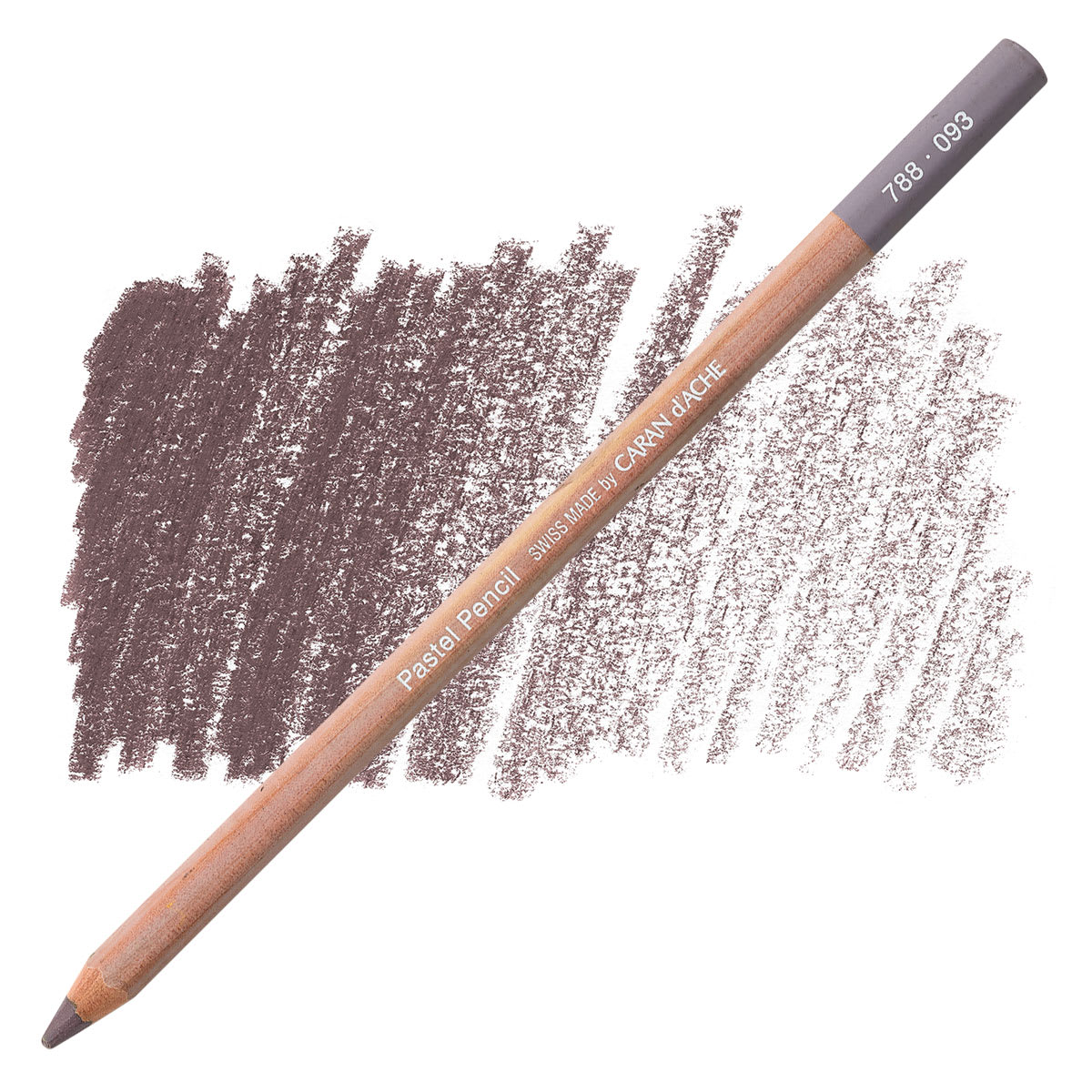 Caran d'Ache Pastel Pencil - Violet Gray pencil and swatch