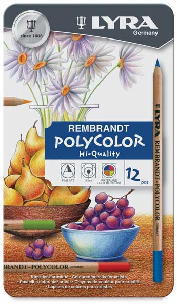 Oil-Based Colored Pencils, Set of 12