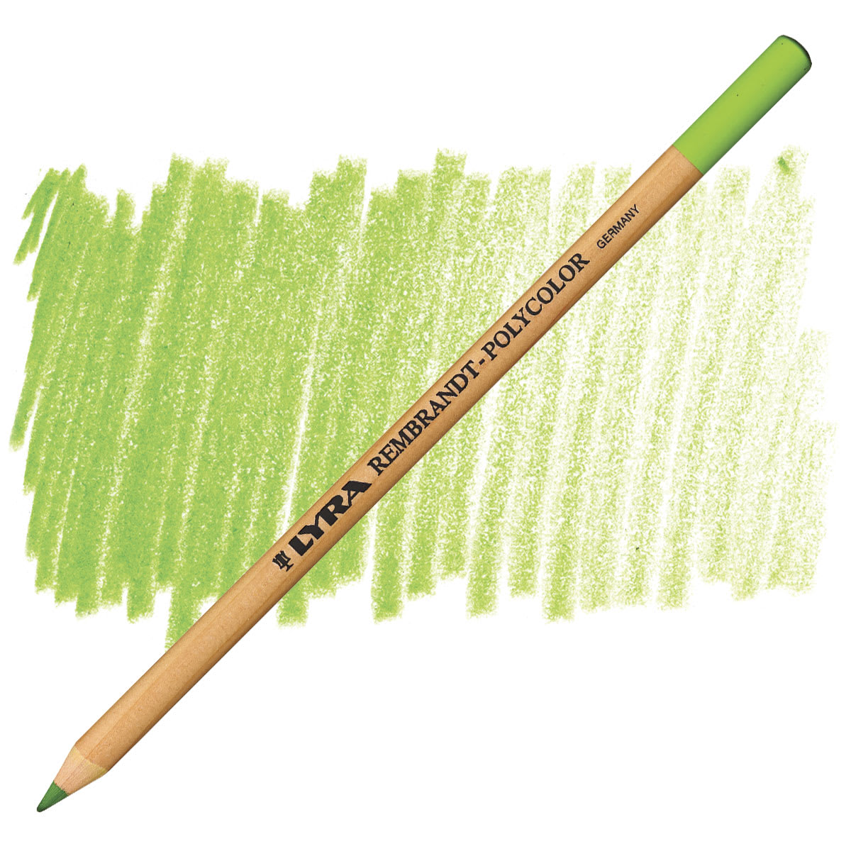 Lyra Rembrandt Polycolor Premium Oil-Based Colored Pencil - Yellow Stil De Grain pencil and swatch