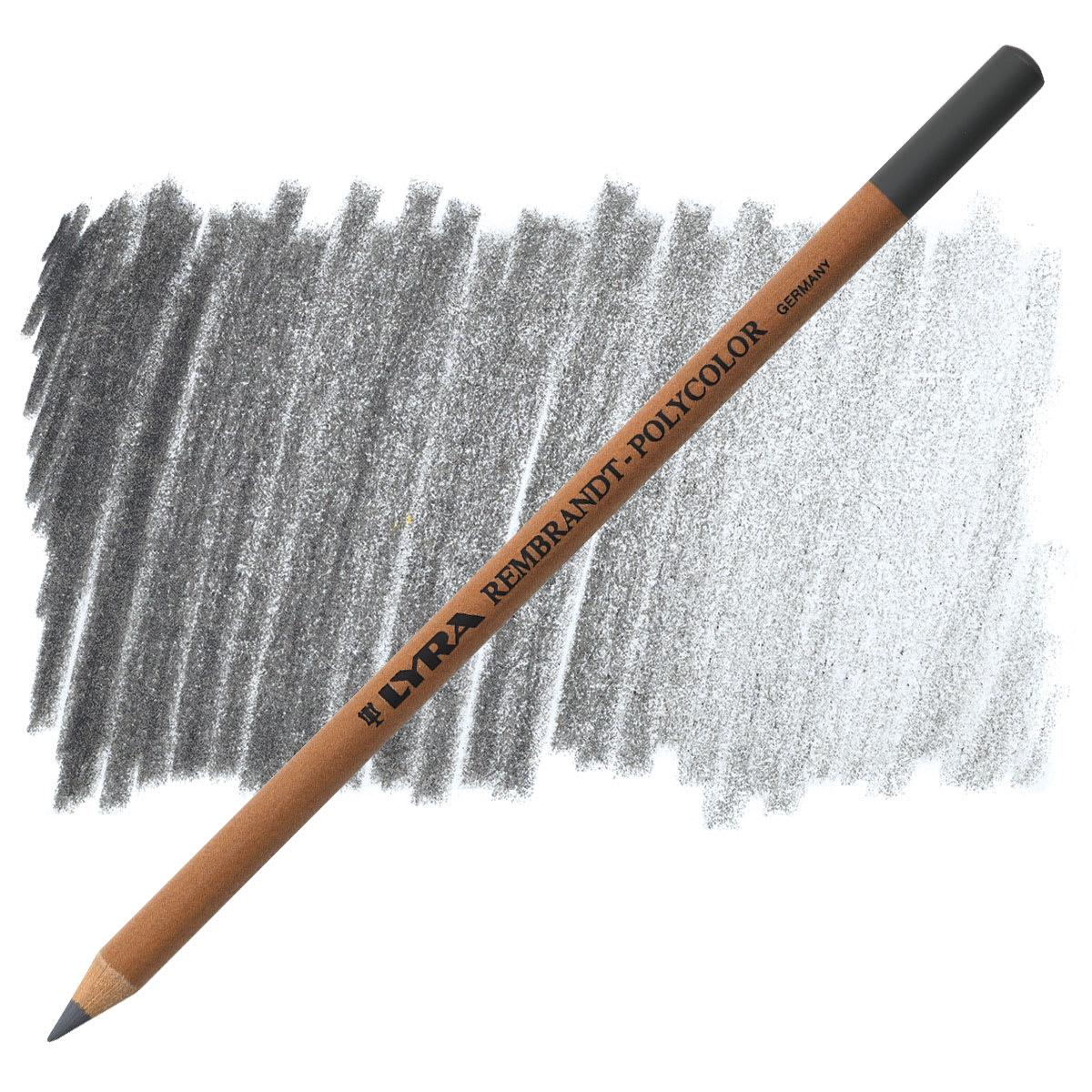 Lyra Rembrandt Polycolor Premium Oil-Based Colored Pencil - Cold Grey Medium pencil and swatch