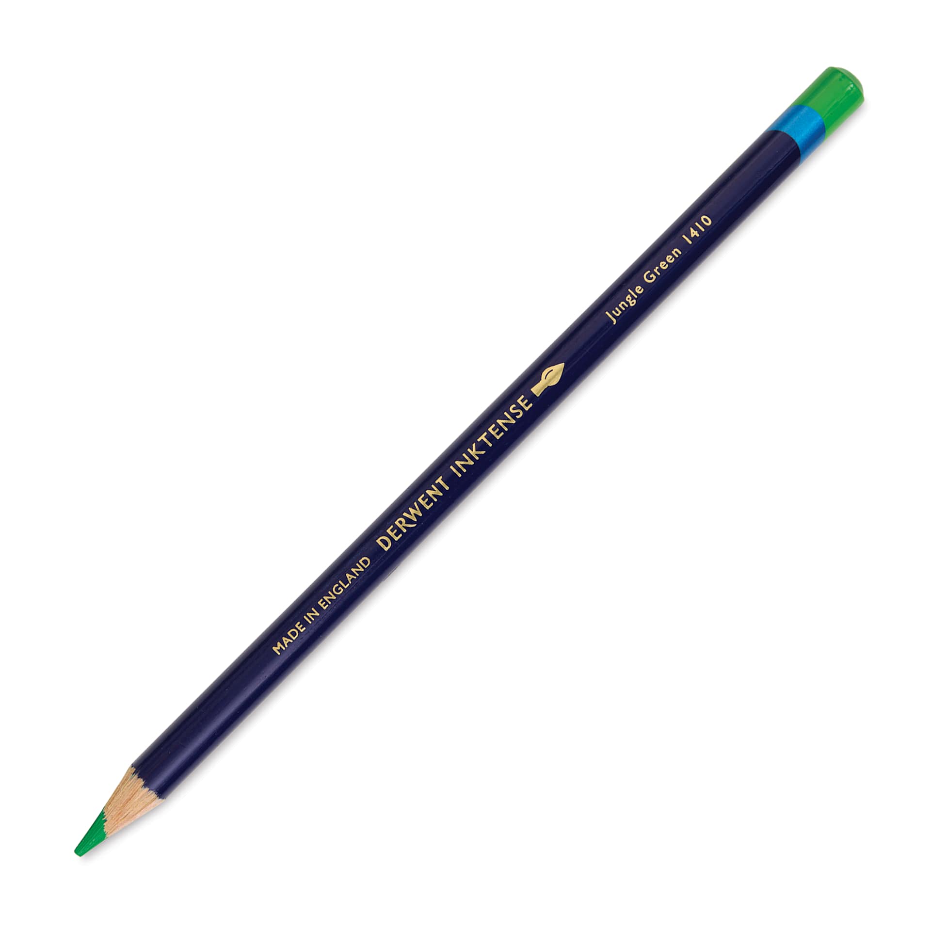 Derwent Inktense Pencil - Jungle Green, single pencil