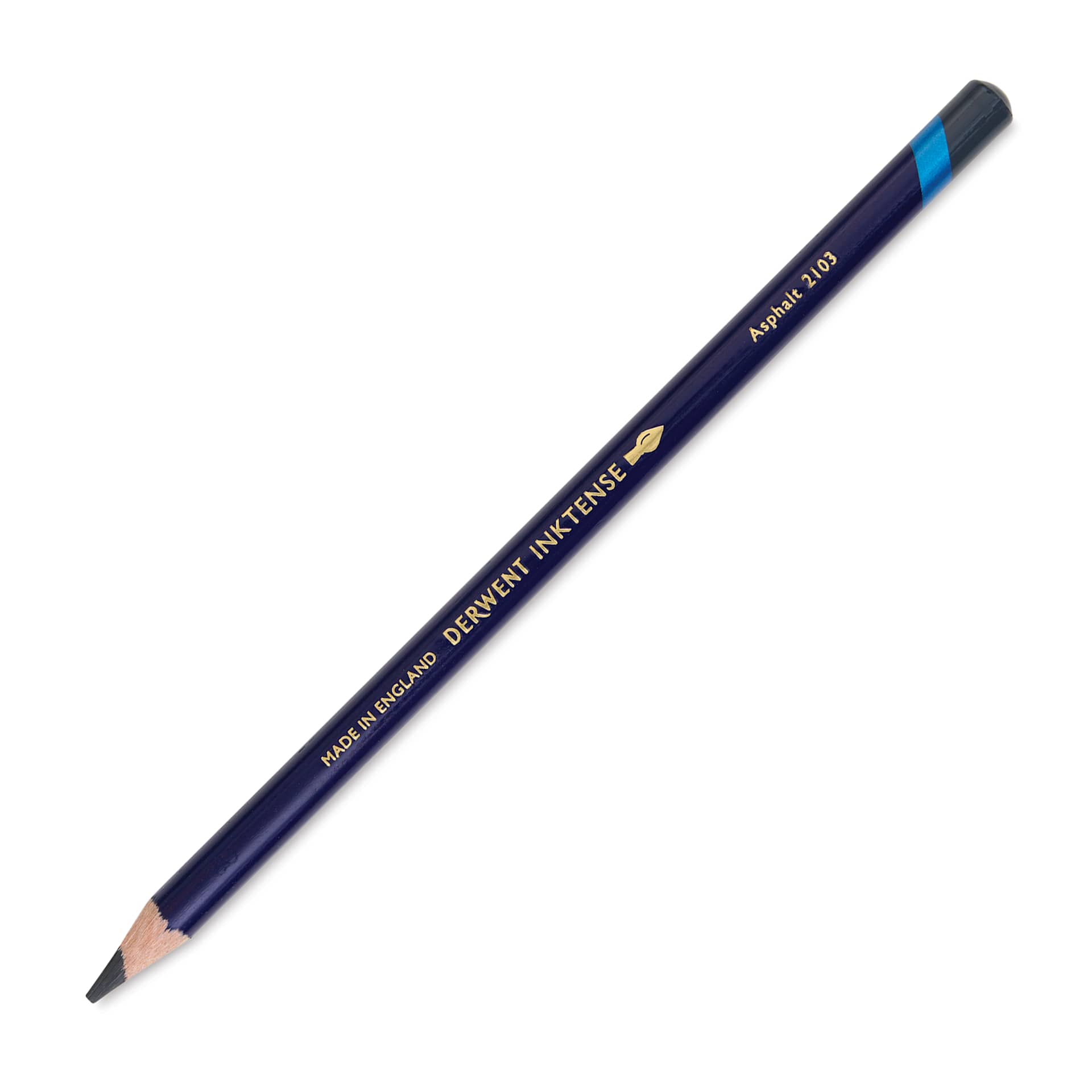 Derwent Inktense Pencil - Asphalt, single pencil