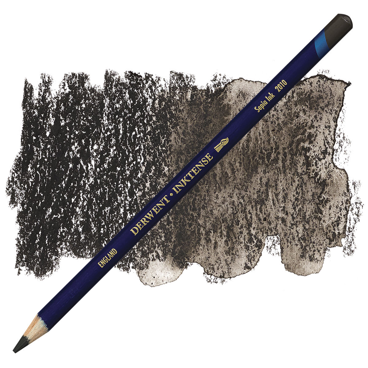 Derwent Inktense Pencil - Sepia Ink pencil and swatch