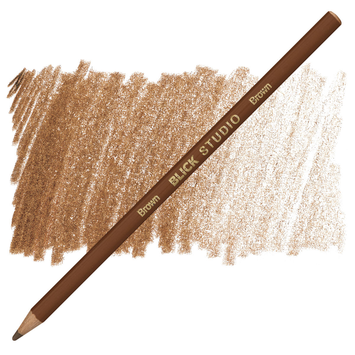 Blick Studio Artists' Colored Pencil - Brown pencil and swatch
