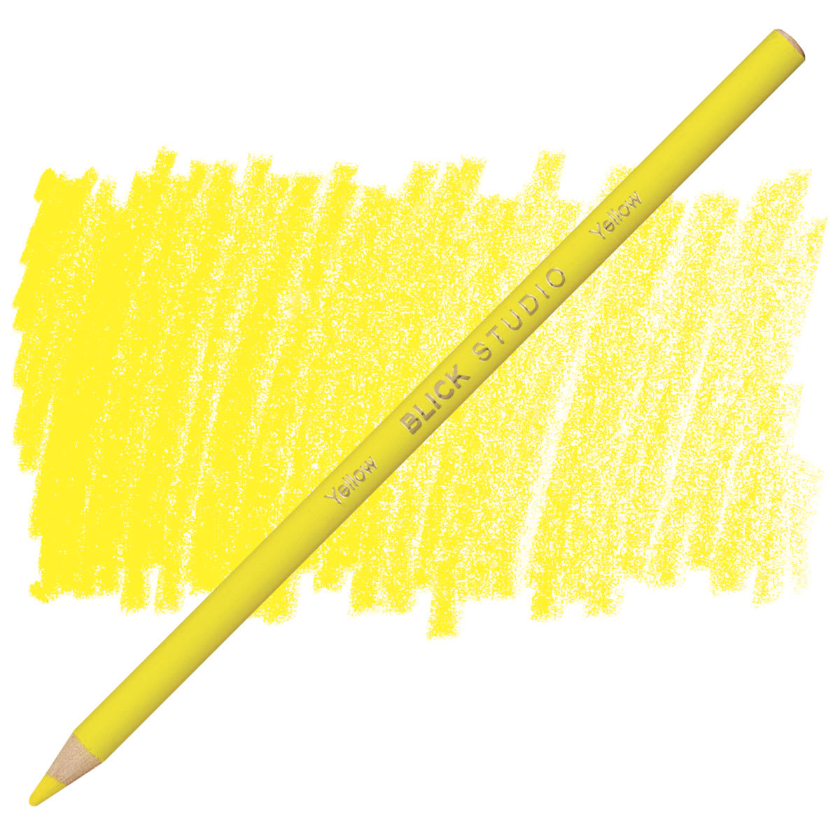 Blick Studio Artists' Colored Pencil - Yellow pencil and swatch