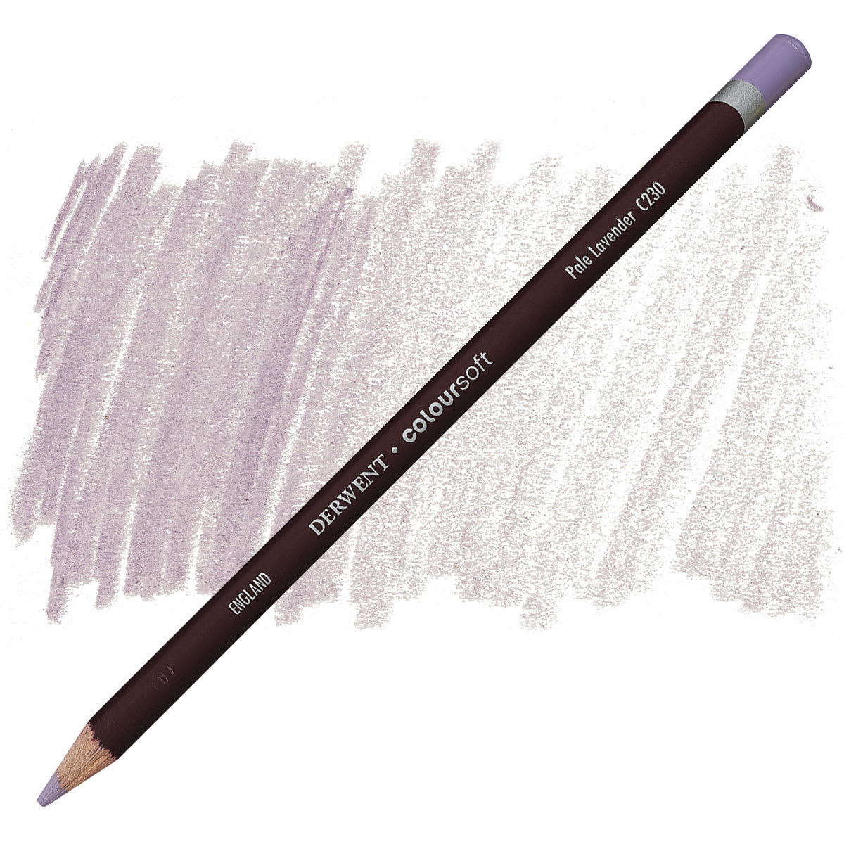 Derwent Coloursoft Pencil - Pale Lavender pencil and swatch