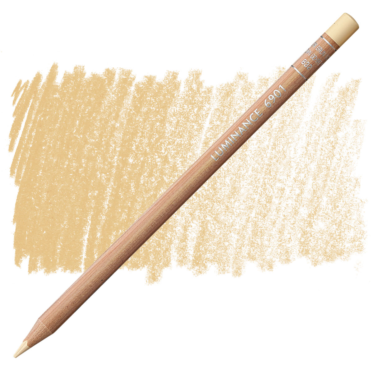 Caran d'Ache Luminance Colored Pencil - Brown Ochre 10% pencil and swatch