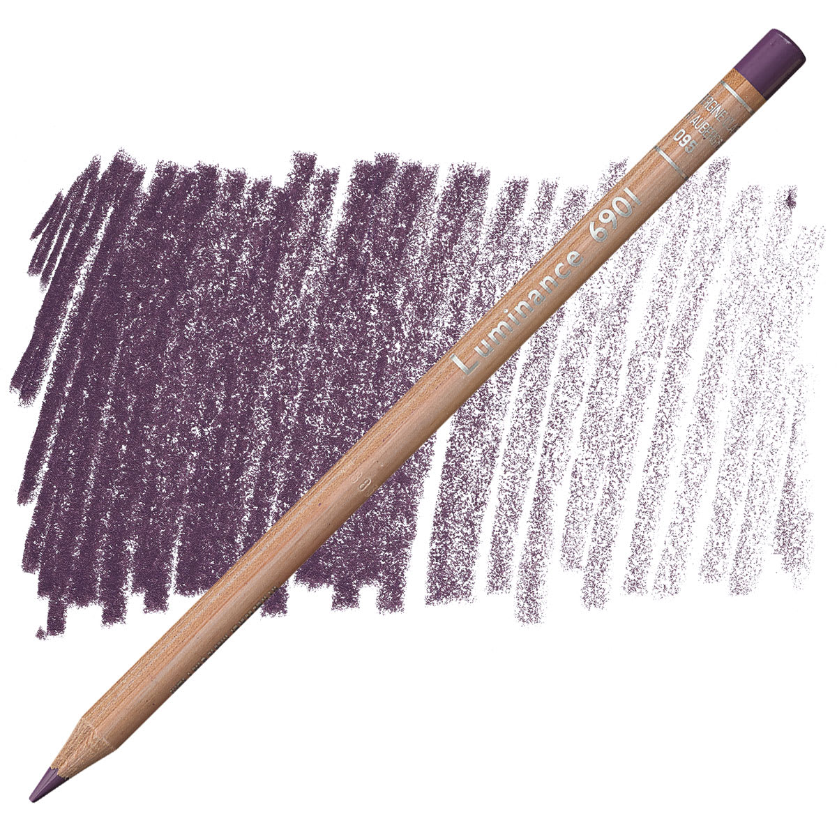 Caran d'Ache Luminance Colored Pencil - Light Aubergine pencil and swatch