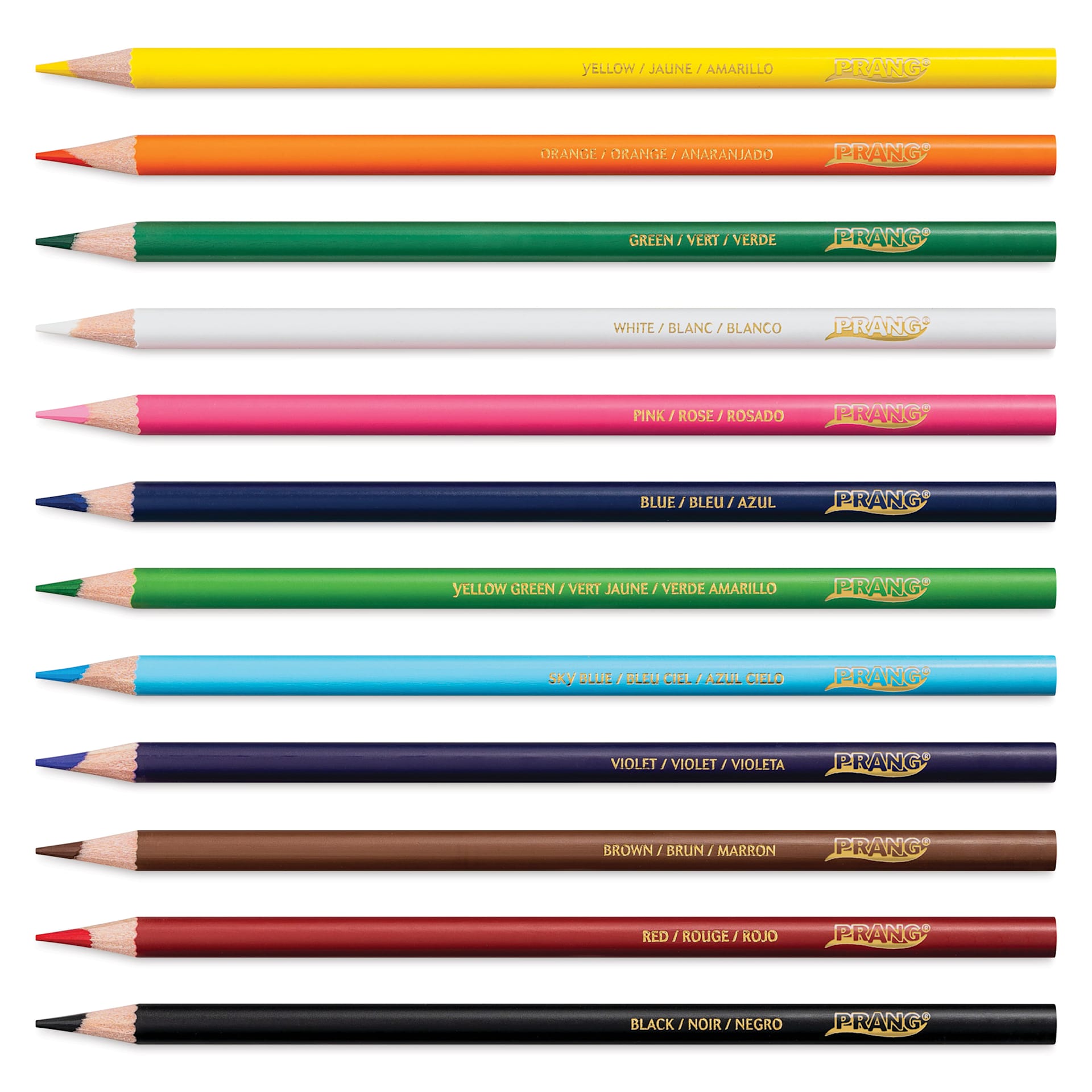 Prang Colored Pencils - Assorted Colors, Set of 12