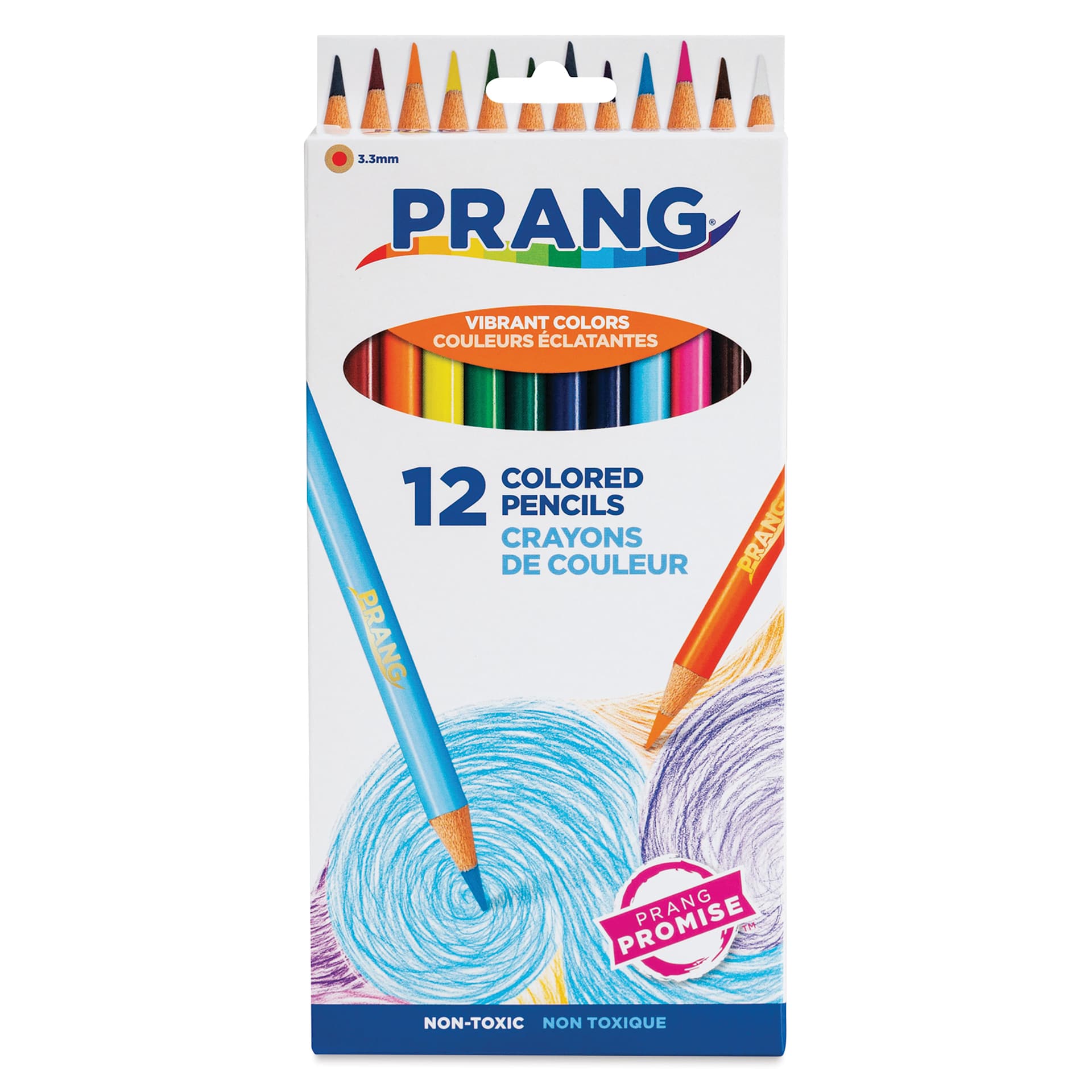 Prang Colored Pencils - Assorted Colors, Set of 12, front of packaging
