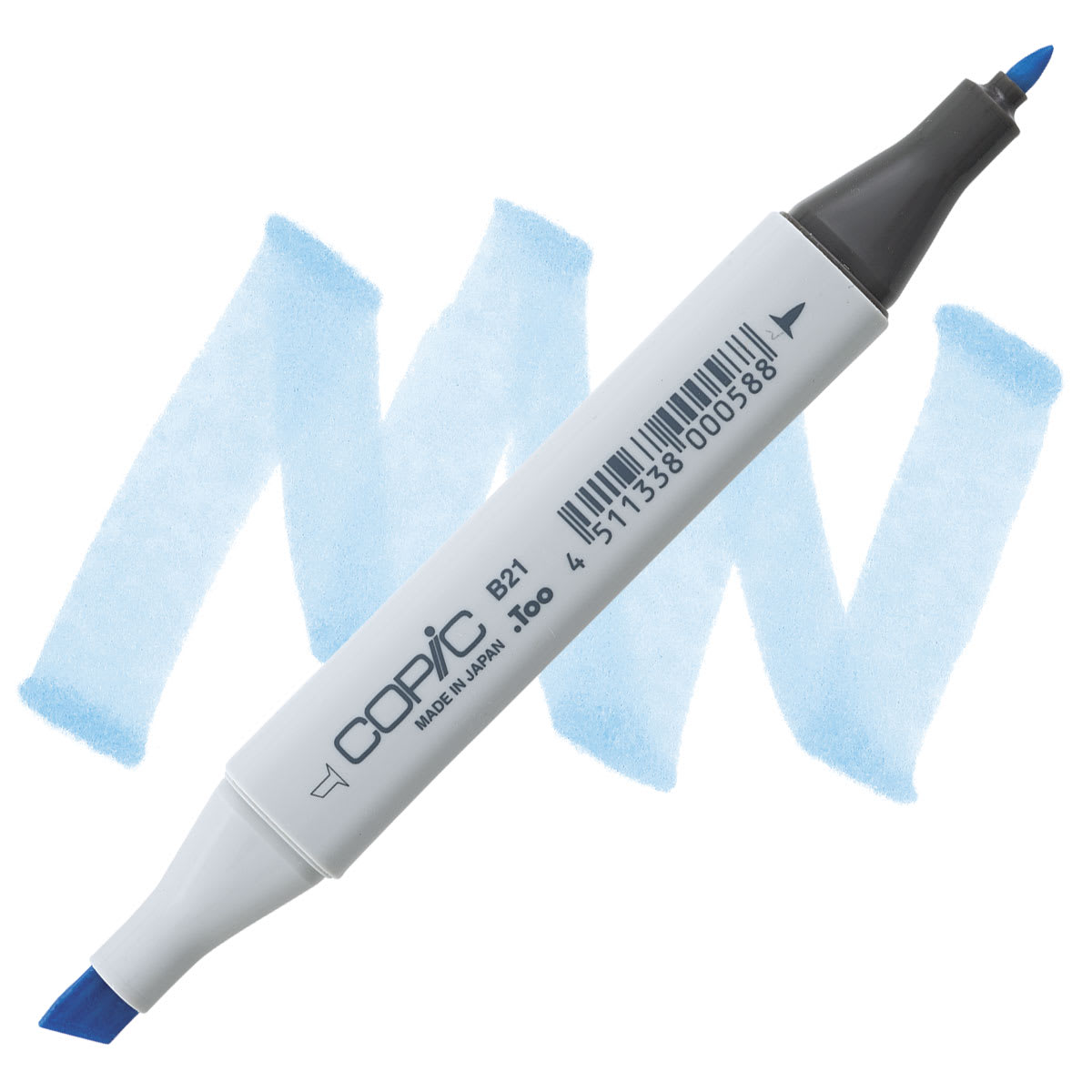 Copic Classic Marker - Baby Blue B21 marker and swatch