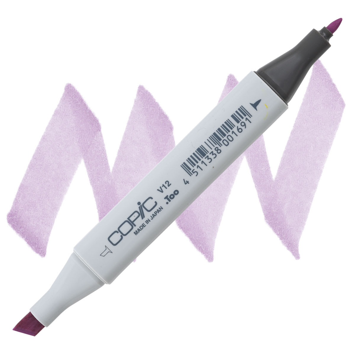 Copic Classic Marker - Pale Lilac V12 marker and swatch