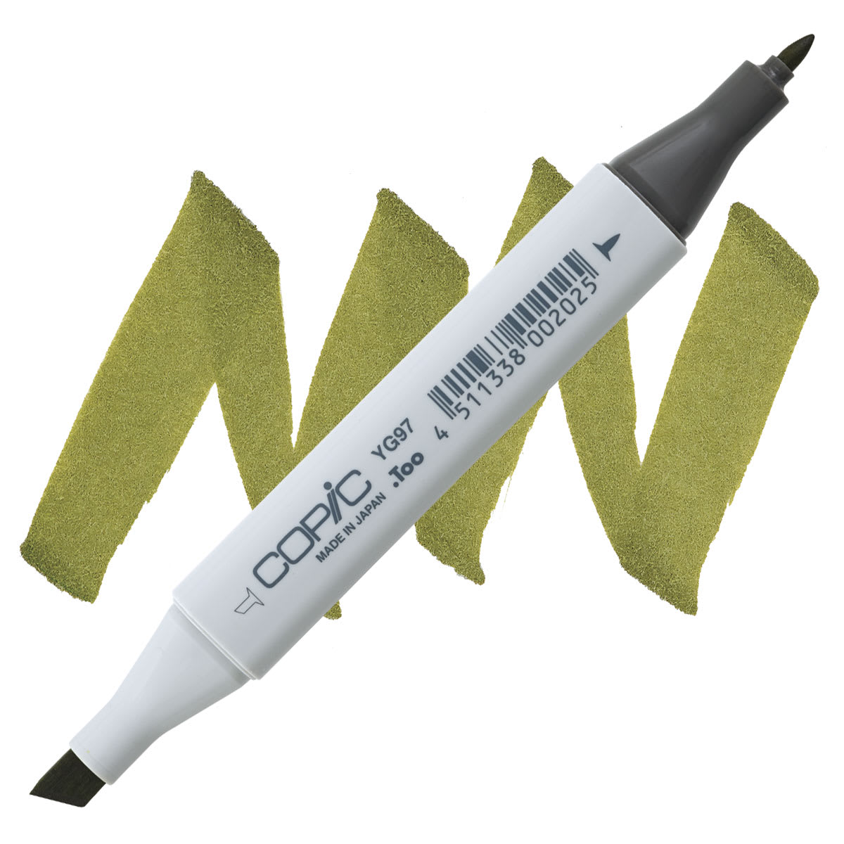 Copic Classic Marker - Spanish Olive YG97 marker and swatch